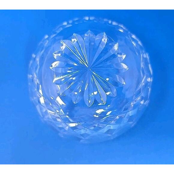 WATERFORD LISMORE OPEN SUGAR BOWL, Cut Lead Crystal, 3 1/4", Made in Ireland U30 - Picture 4 of 7